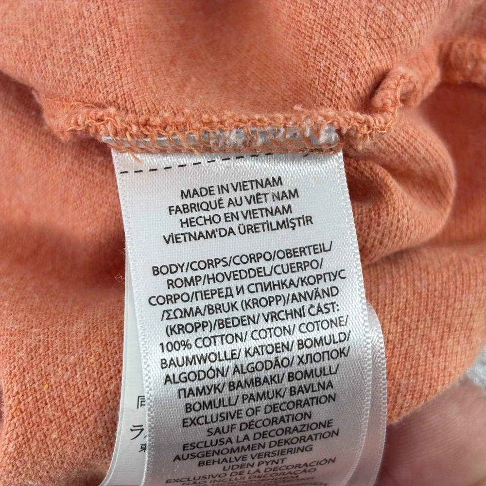 Polo Ralph Lauren Polo Shirt Mens Large Orange Classic Fit Cotton Short Sleeve